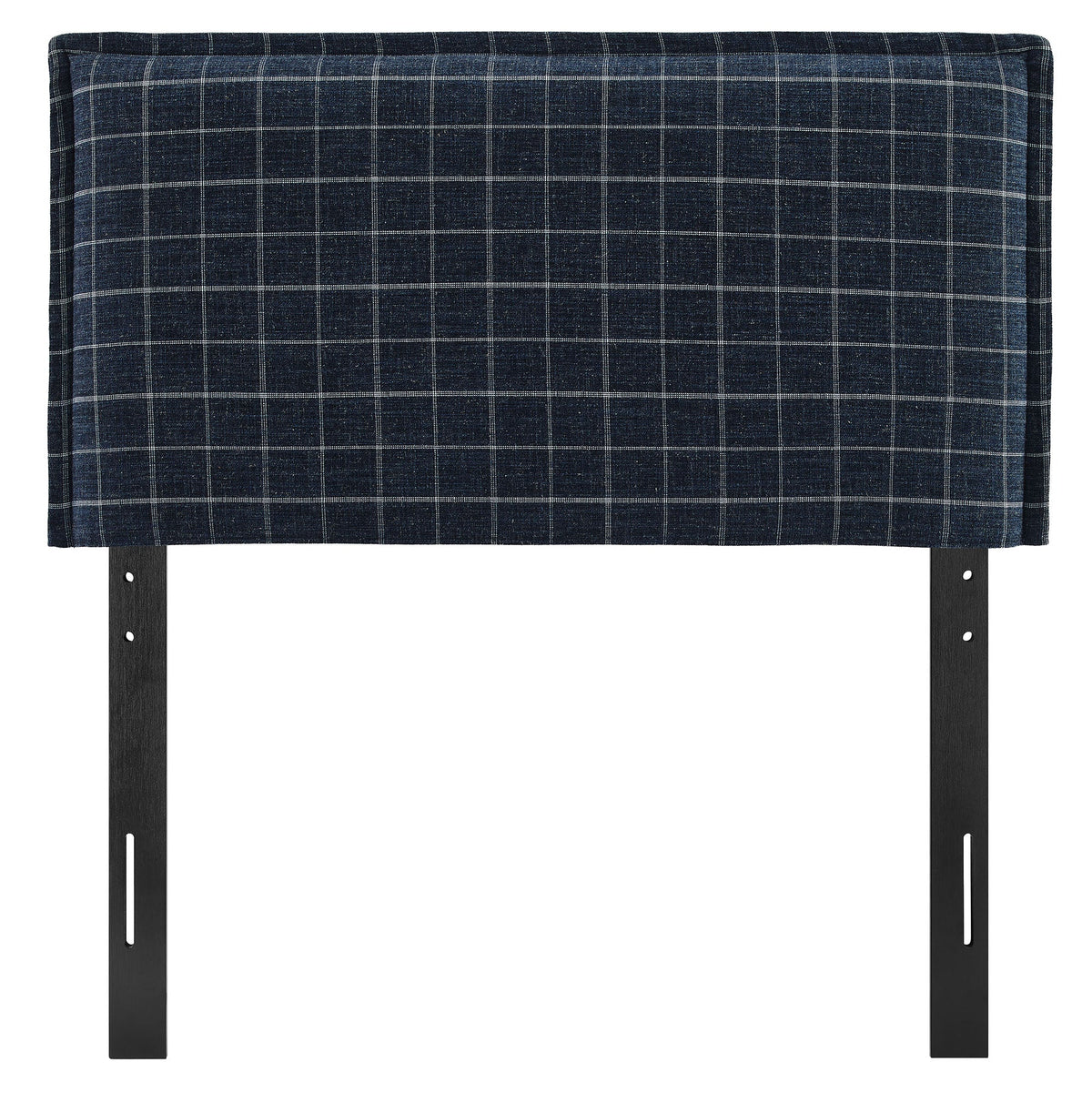 Camille Checkered Linen Blend Headboard
