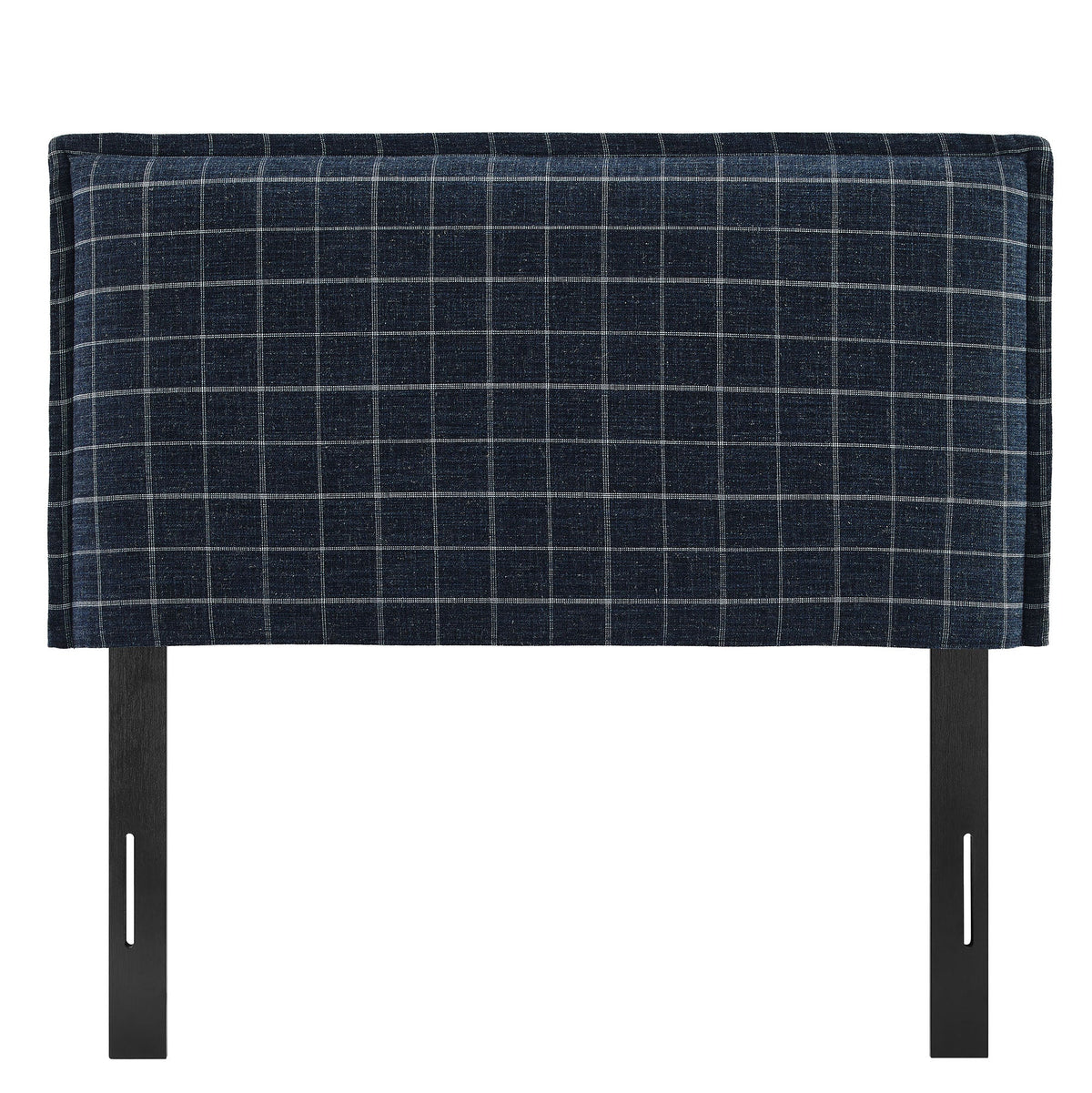 Camille Checkered Linen Blend Headboard