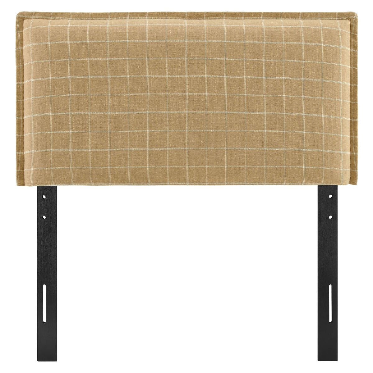 Camille Checkered Linen Blend Headboard
