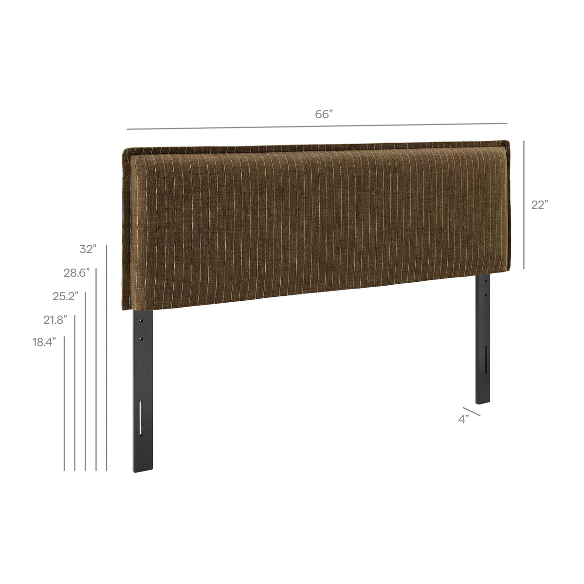 Camille Striped Linen Blend Headboard