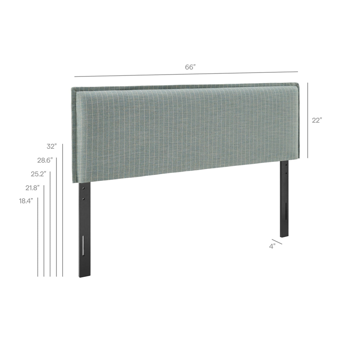 Camille Striped Linen Blend Headboard