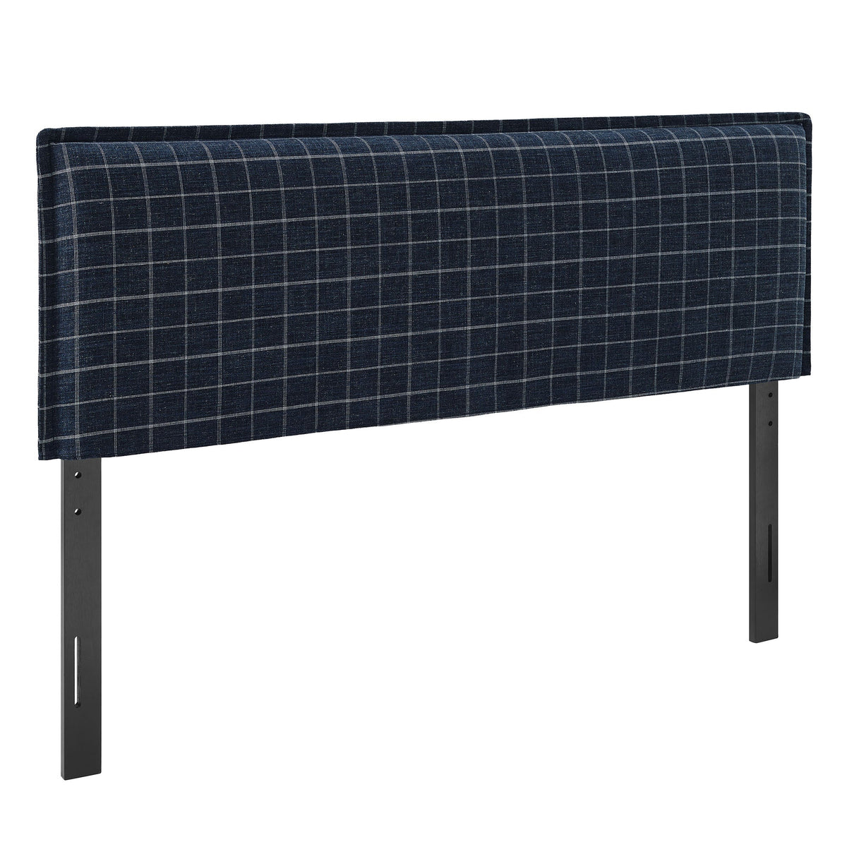 Camille Checkered Linen Blend Headboard
