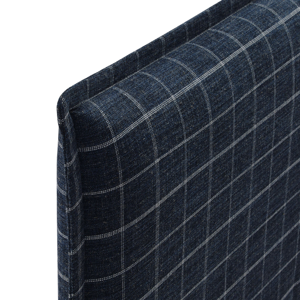 Camille Checkered Linen Blend Headboard
