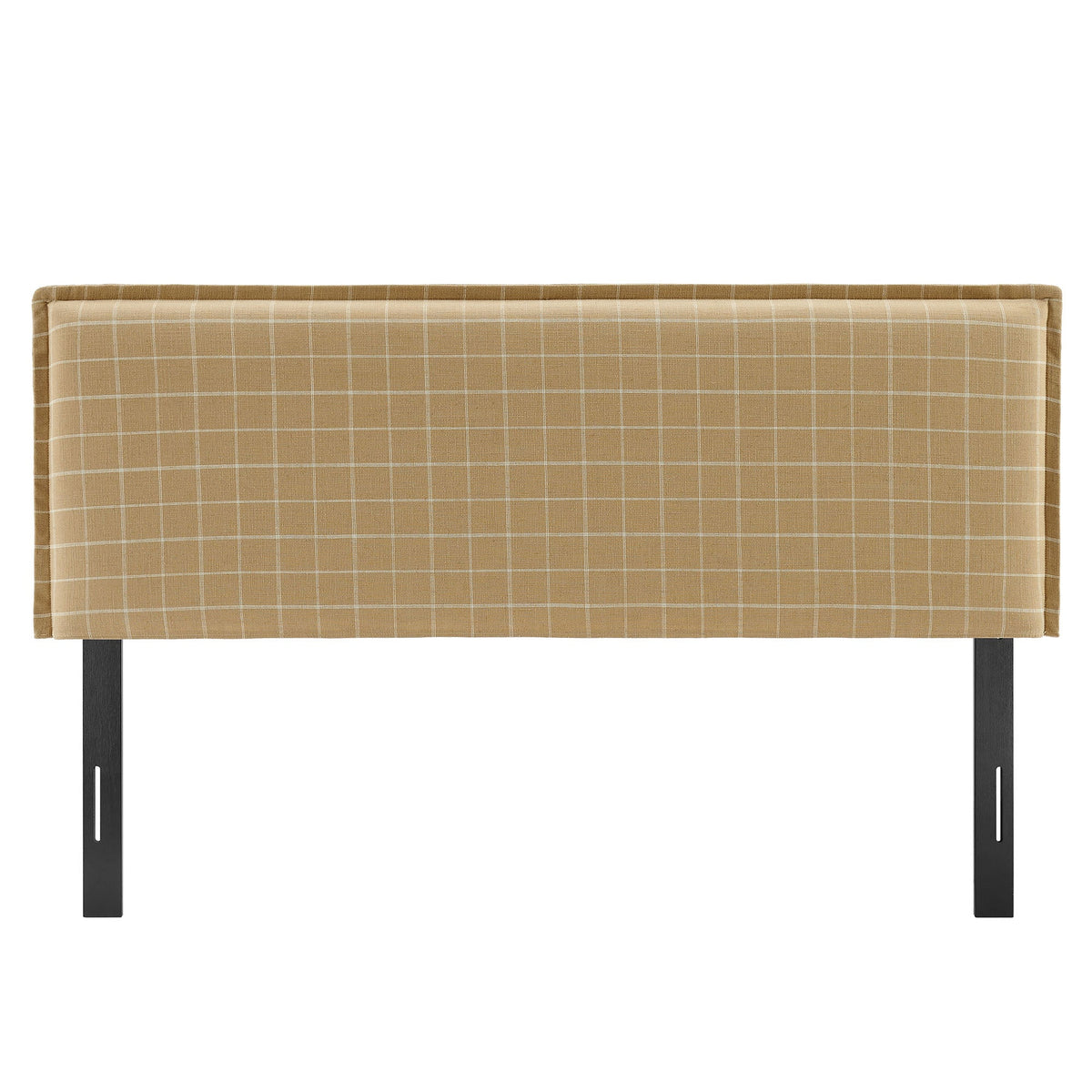Camille Checkered Linen Blend Headboard