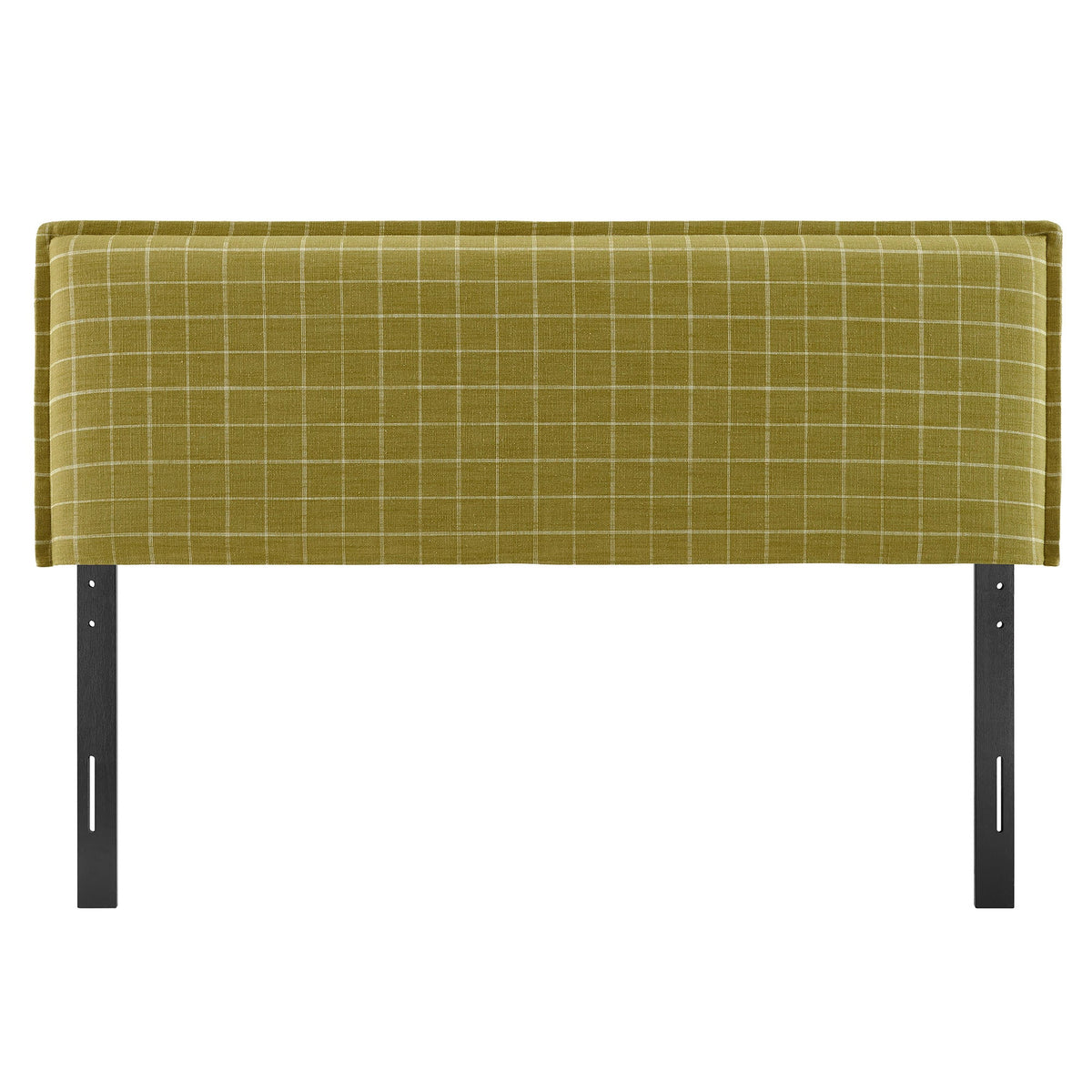 Camille Checkered Linen Blend Headboard