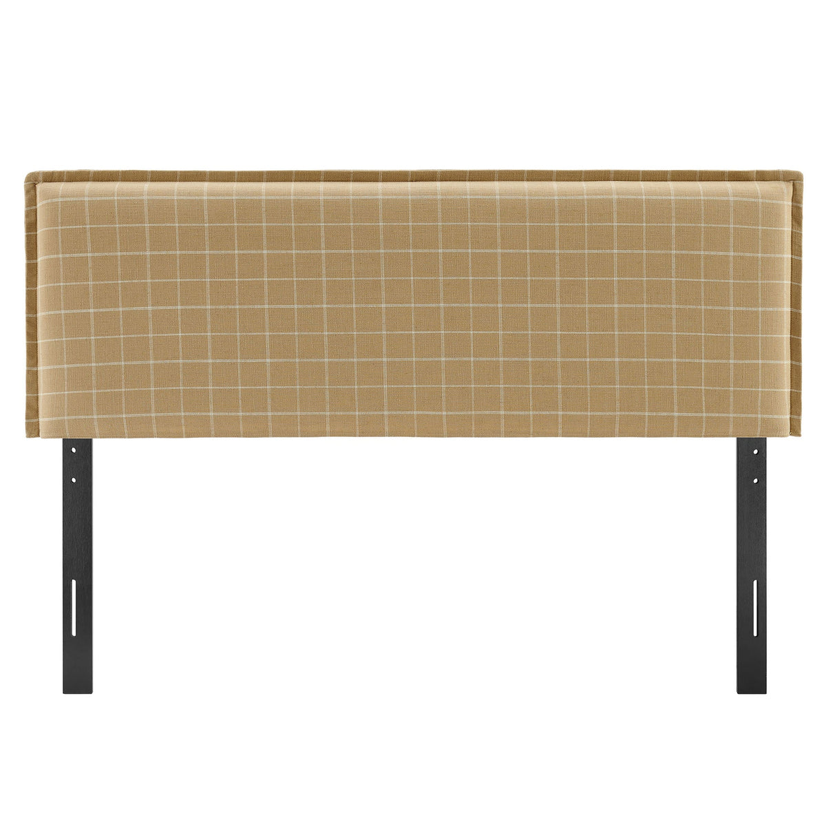 Camille Checkered Linen Blend Headboard