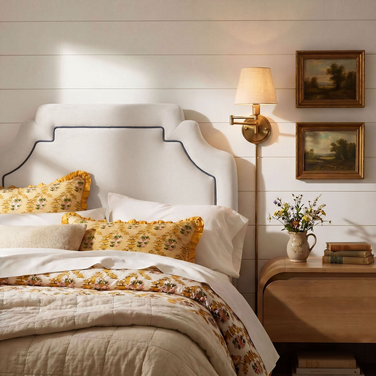 Magnolia Stain-Resistant Performance Velvet Headboard