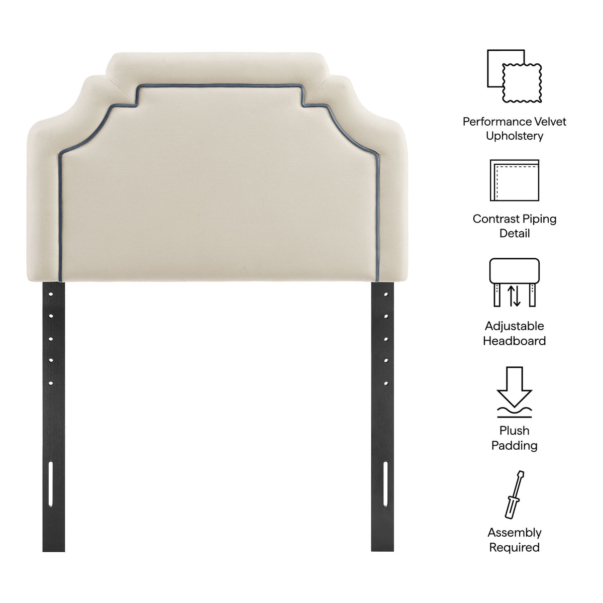 Magnolia Stain-Resistant Performance Velvet Headboard