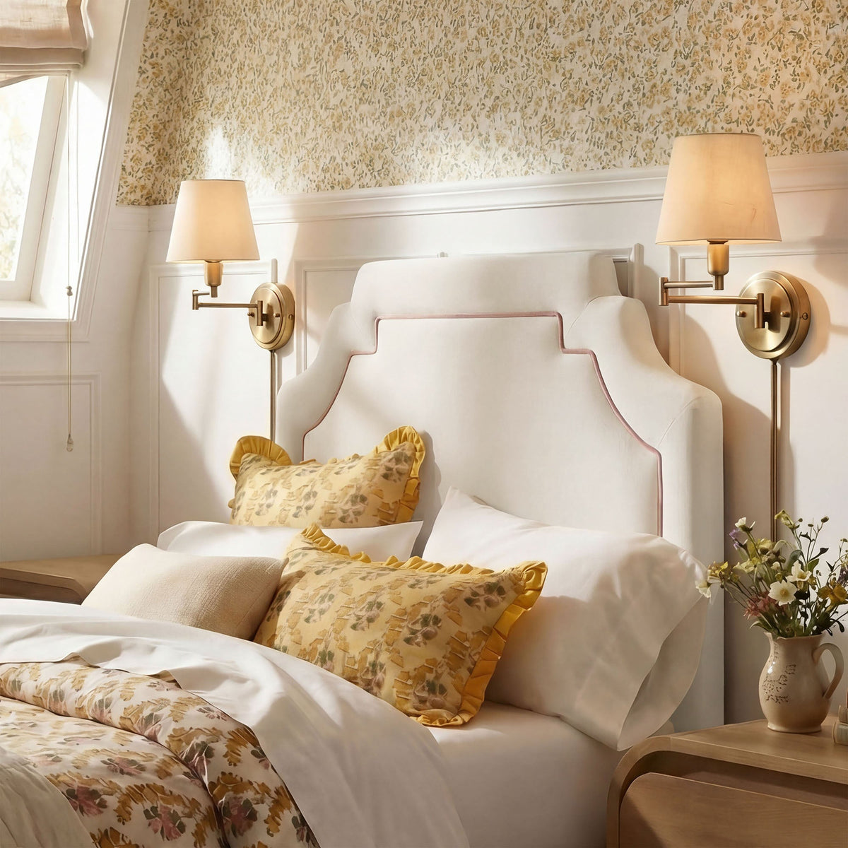 Magnolia Stain-Resistant Performance Velvet Headboard