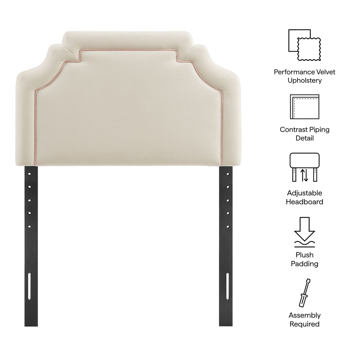 Magnolia Stain-Resistant Performance Velvet Headboard