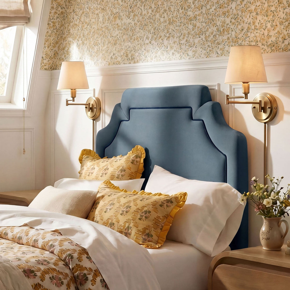 Magnolia Stain-Resistant Performance Velvet Headboard