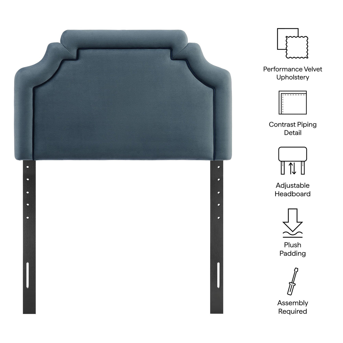 Magnolia Stain-Resistant Performance Velvet Headboard