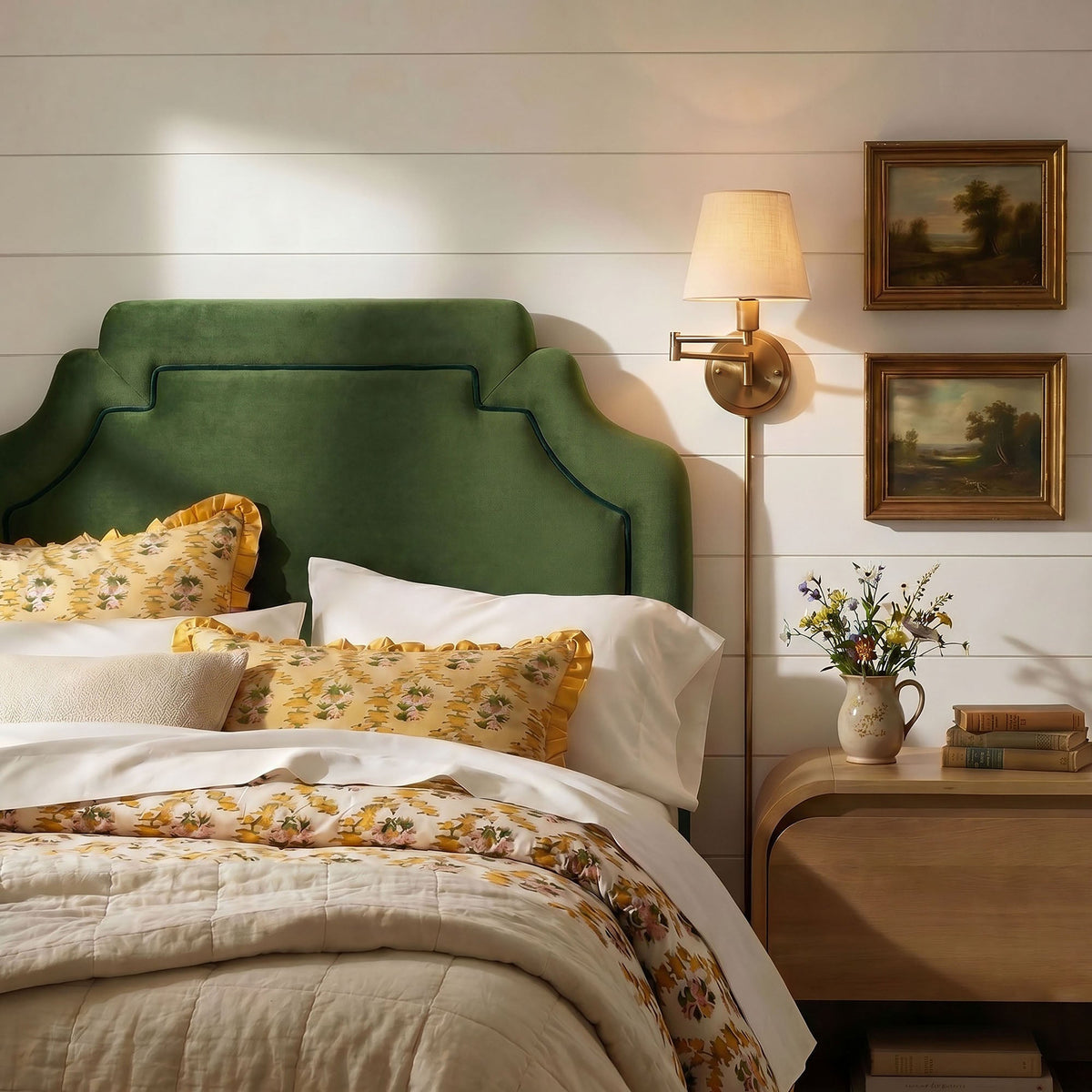 Magnolia Stain-Resistant Performance Velvet Headboard