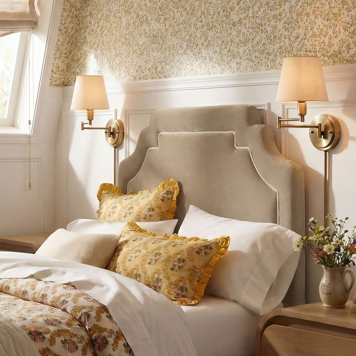 Magnolia Stain-Resistant Performance Velvet Headboard