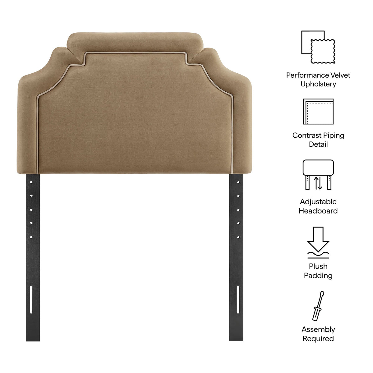 Magnolia Stain-Resistant Performance Velvet Headboard