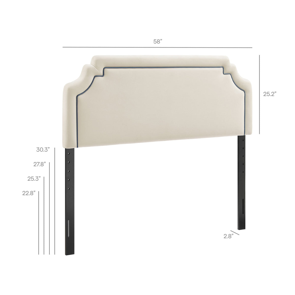 Magnolia Stain-Resistant Performance Velvet Headboard