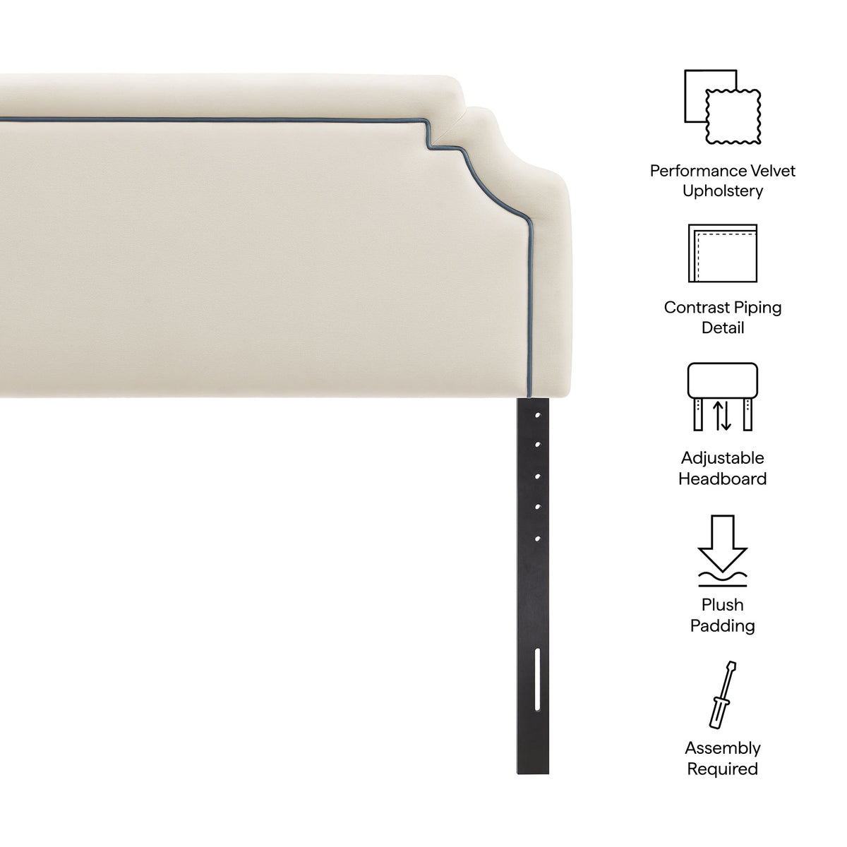Magnolia Stain-Resistant Performance Velvet Headboard