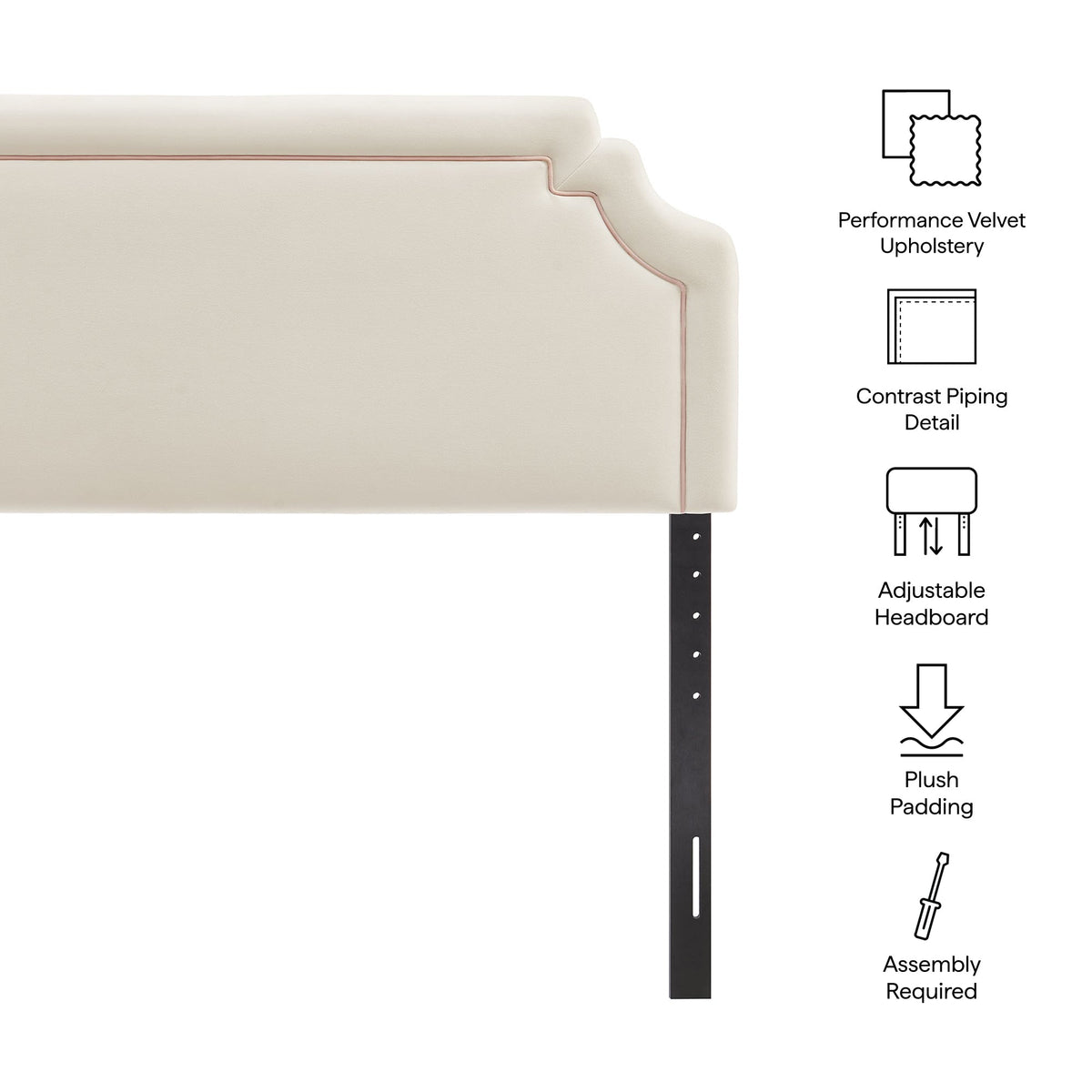 Magnolia Stain-Resistant Performance Velvet Headboard