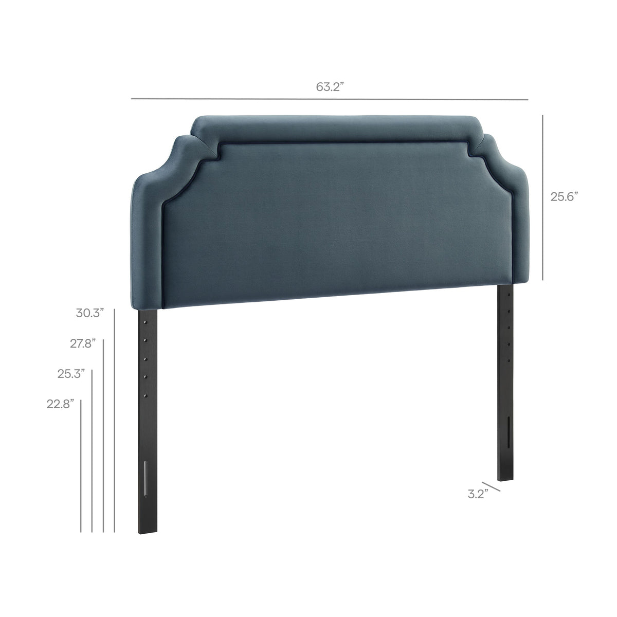 Magnolia Stain-Resistant Performance Velvet Headboard