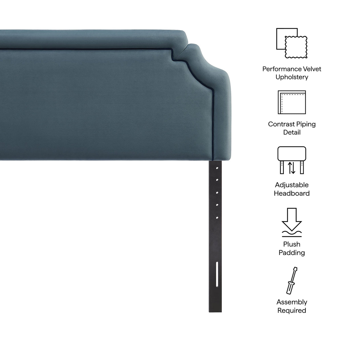 Magnolia Stain-Resistant Performance Velvet Headboard