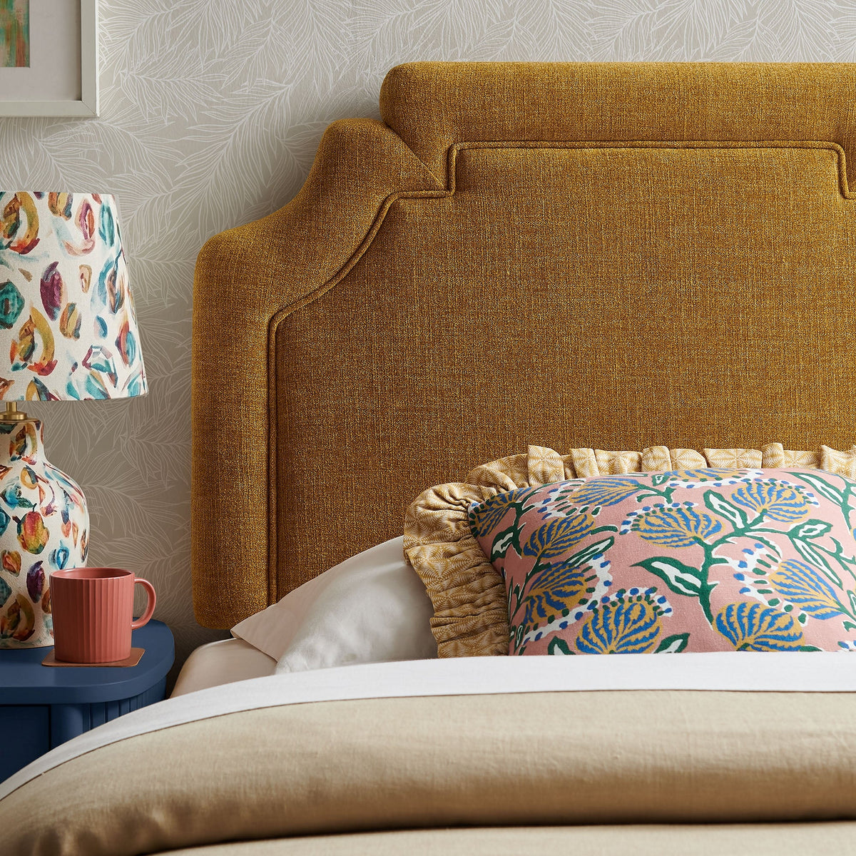 Magnolia Upholstered Fabric Headboard