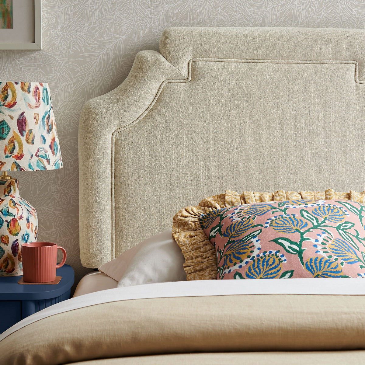 Magnolia Upholstered Fabric Headboard