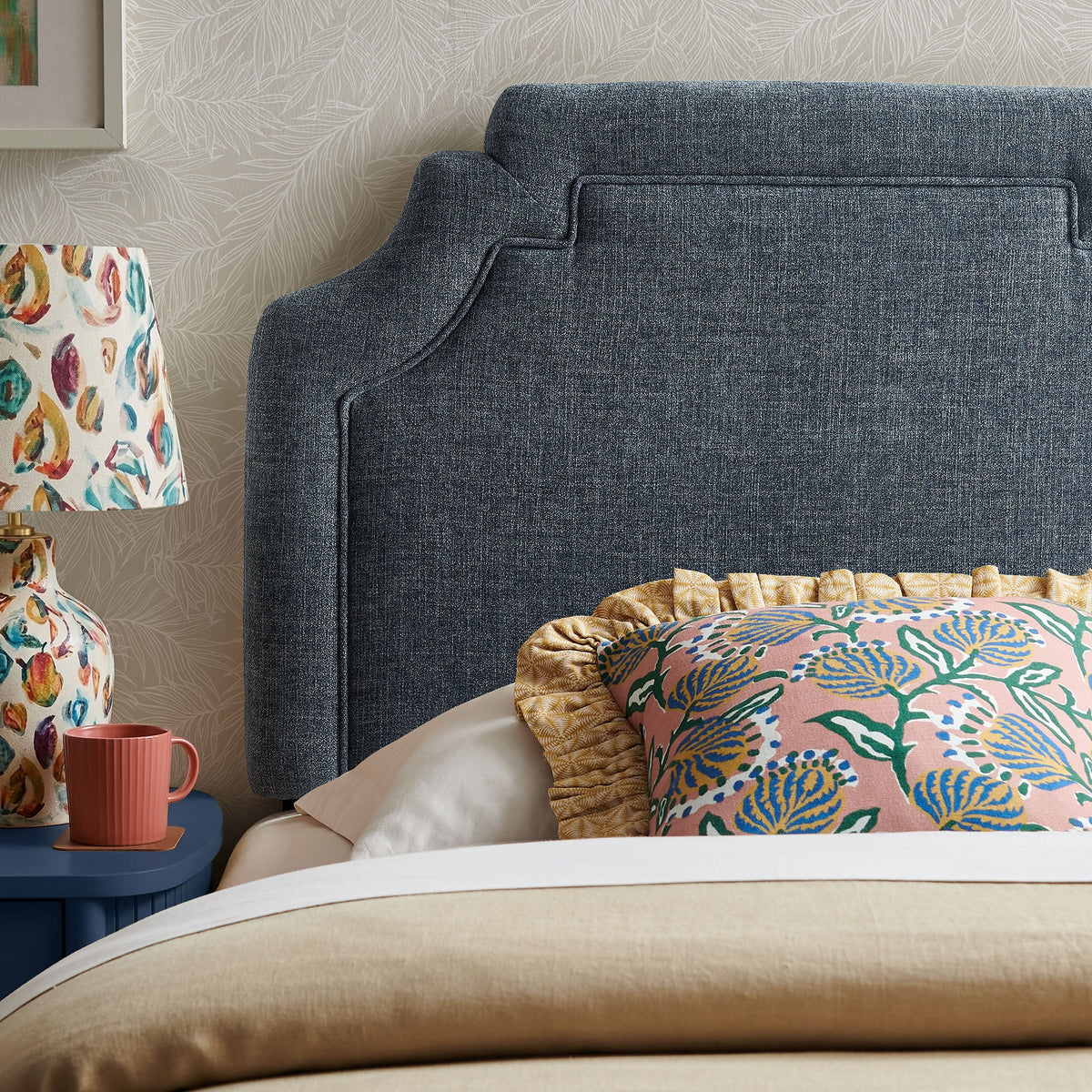 Magnolia Upholstered Fabric Headboard