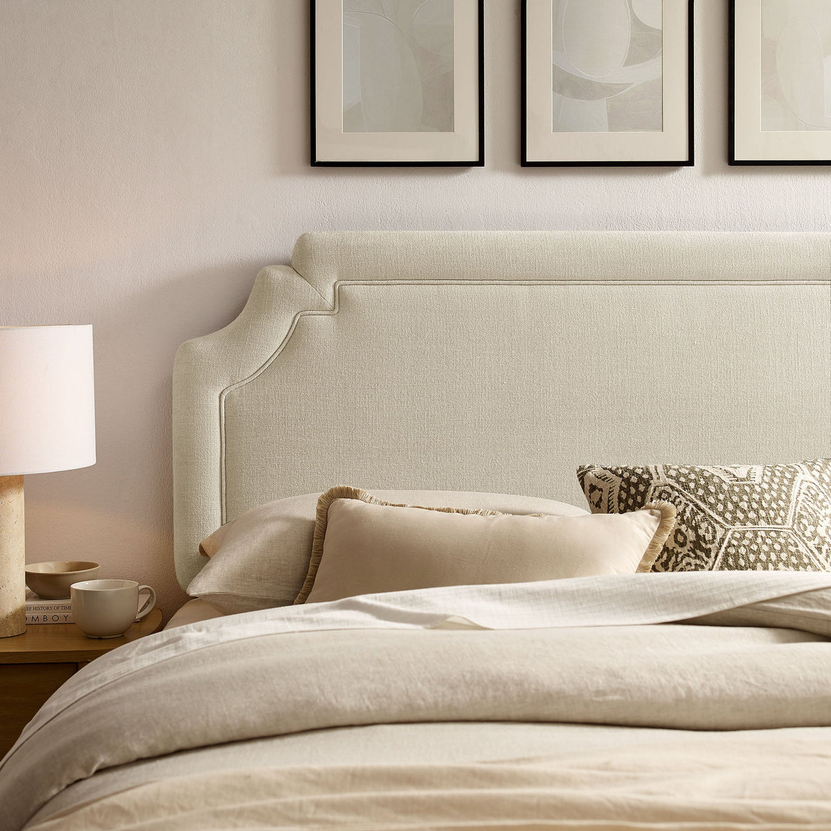Magnolia Upholstered Fabric Headboard