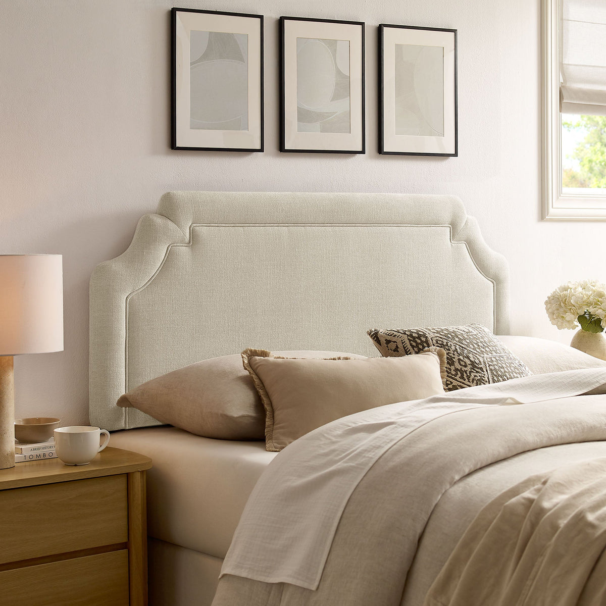 Magnolia Upholstered Fabric Headboard