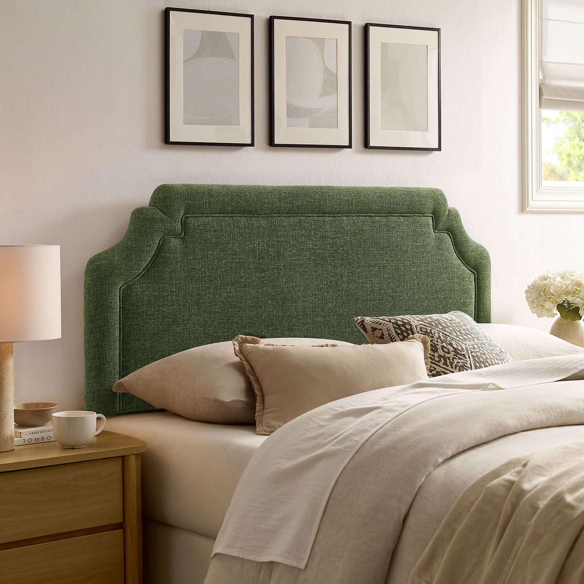 Magnolia Upholstered Fabric Headboard