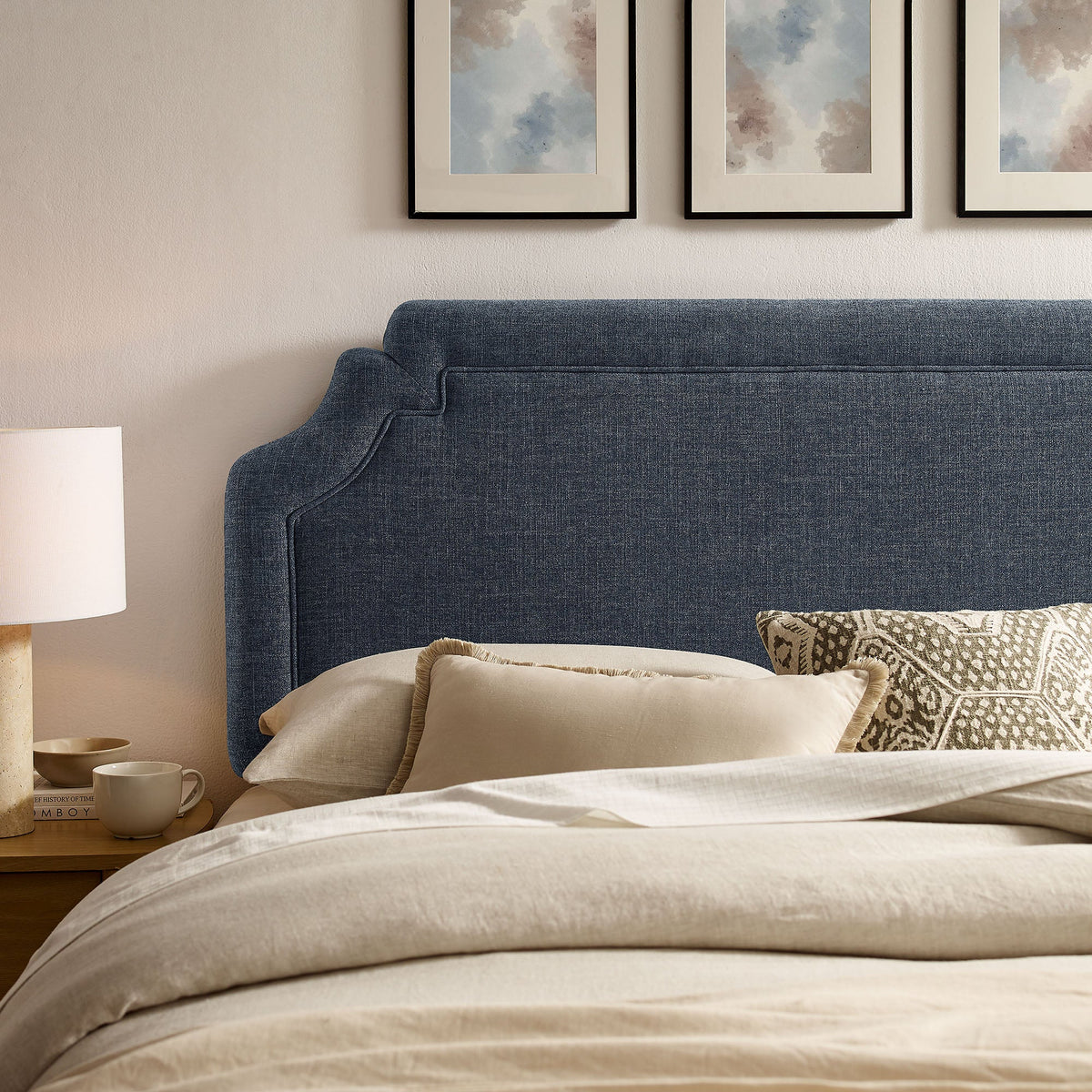 Magnolia Upholstered Fabric Headboard