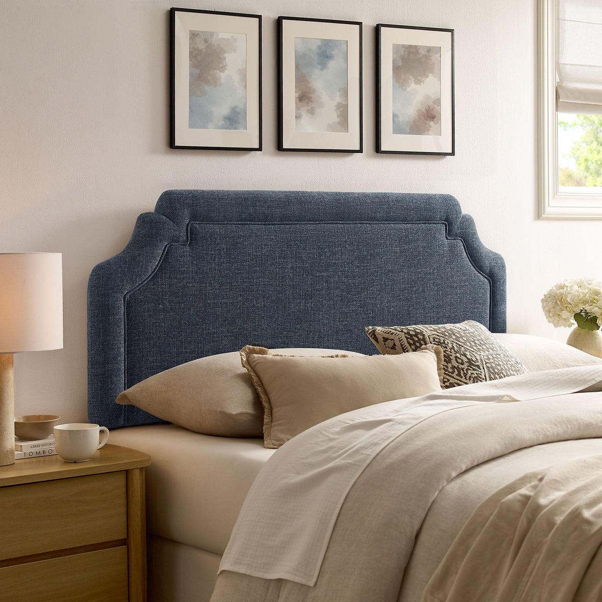 Magnolia Upholstered Fabric Headboard