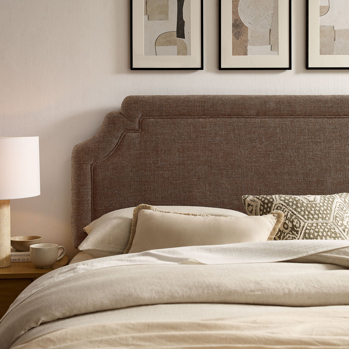 Magnolia Upholstered Fabric Headboard