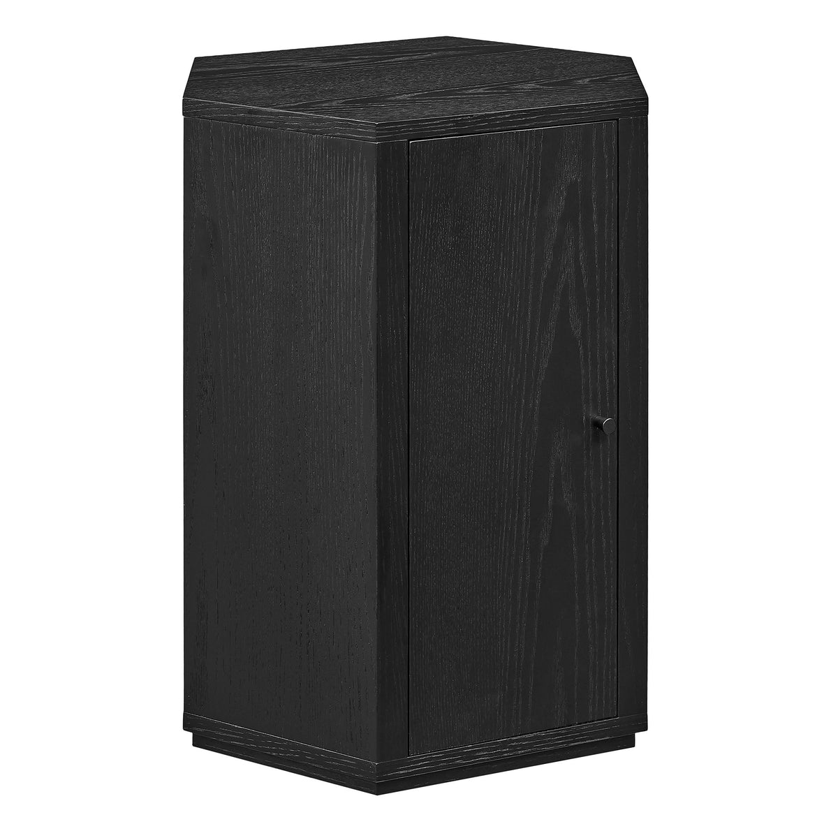 Kade Faceted Wood Side Table