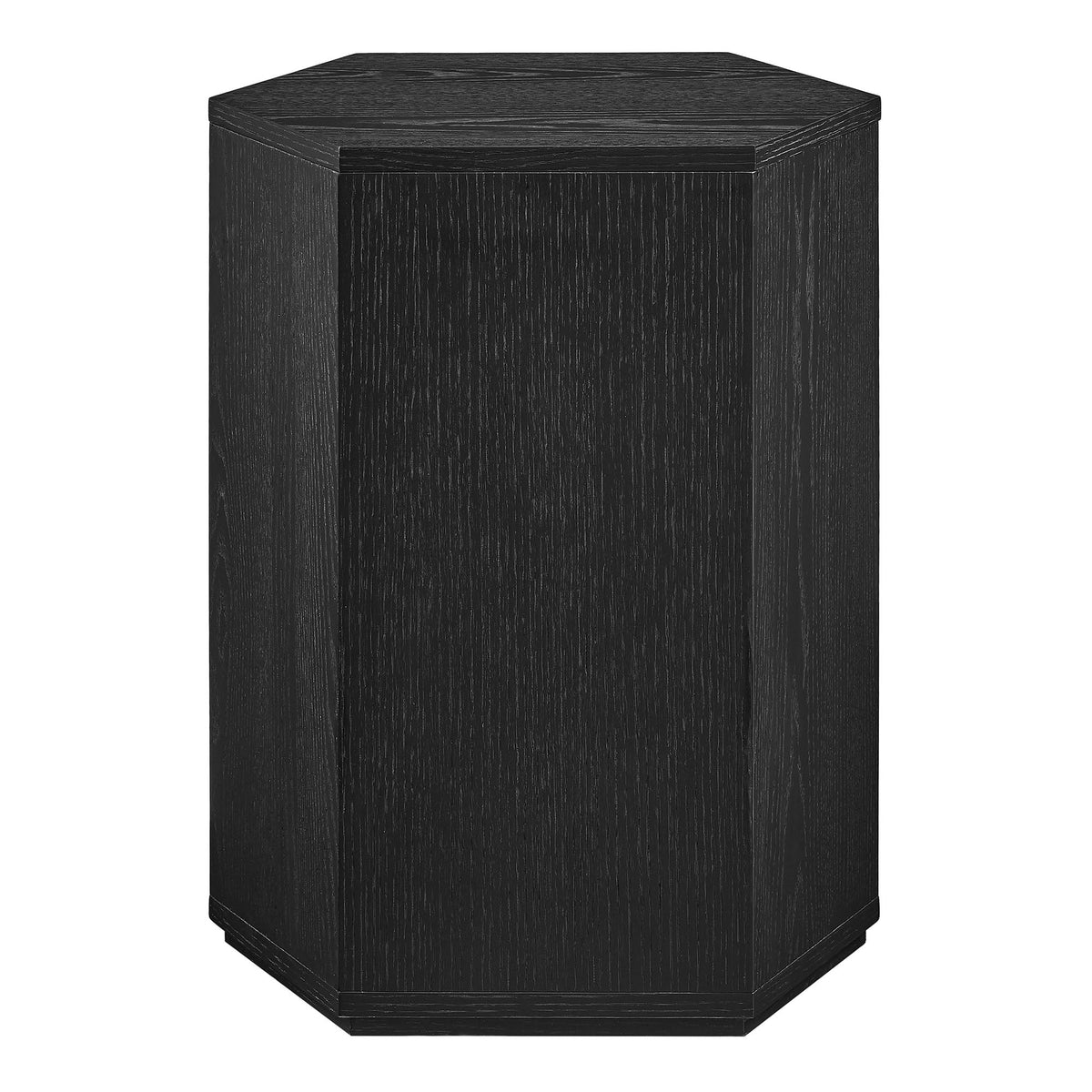 Kade Faceted Wood Side Table