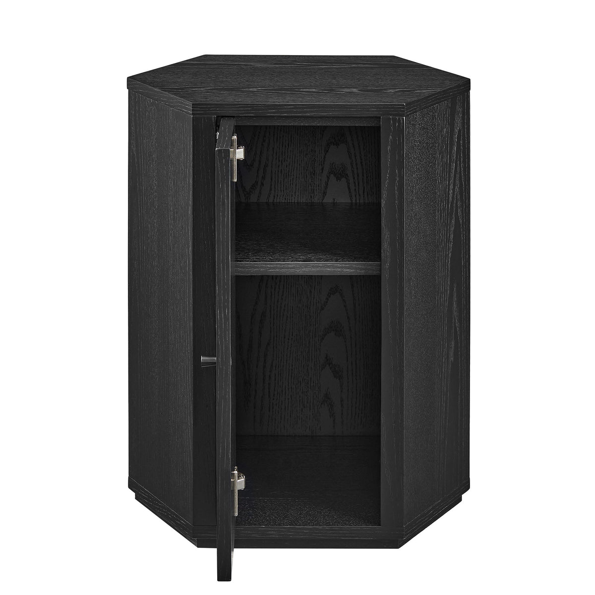 Kade Faceted Wood Side Table