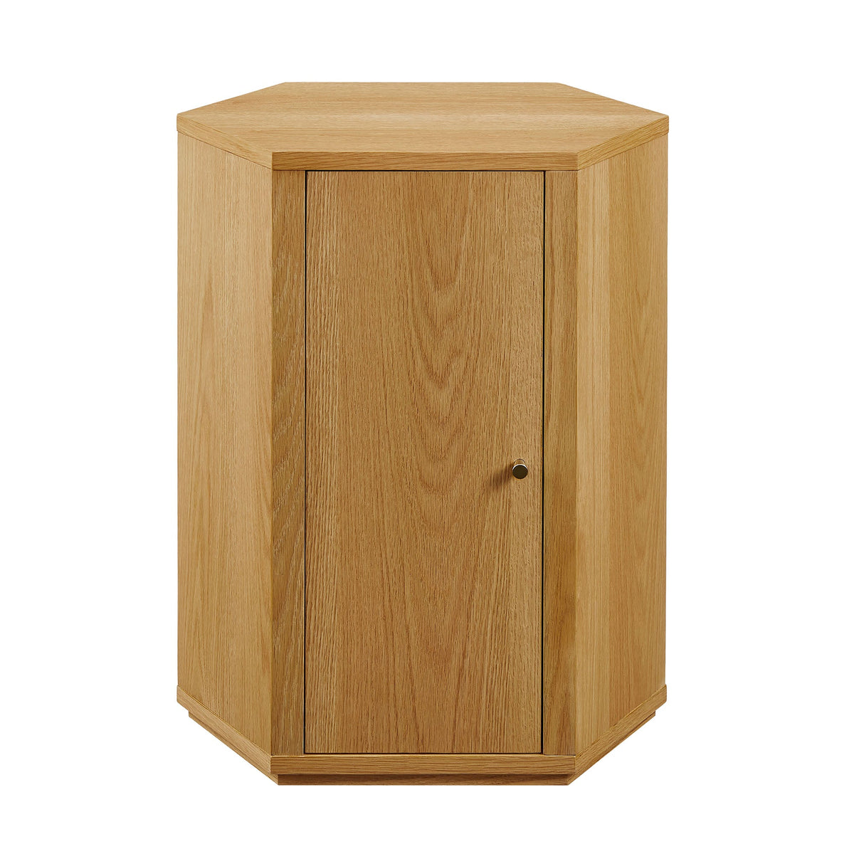 Kade Faceted Wood Side Table