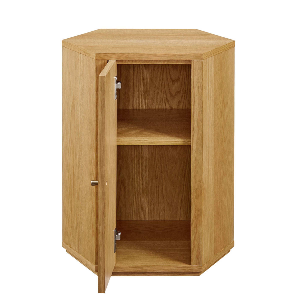 Kade Faceted Wood Side Table