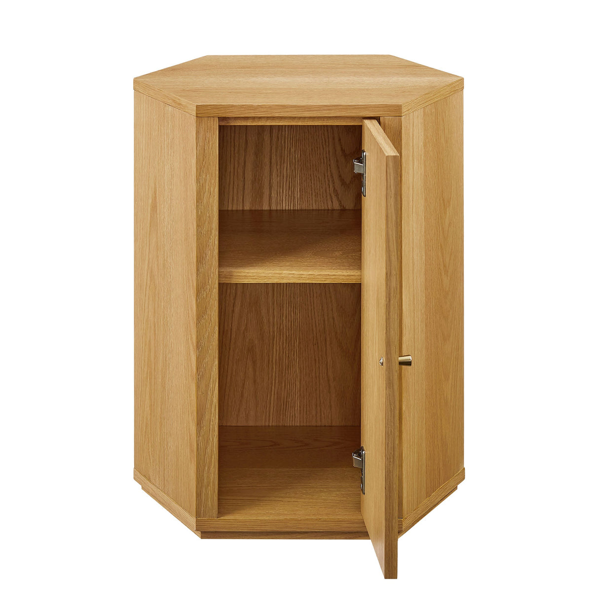Kade Faceted Wood Side Table