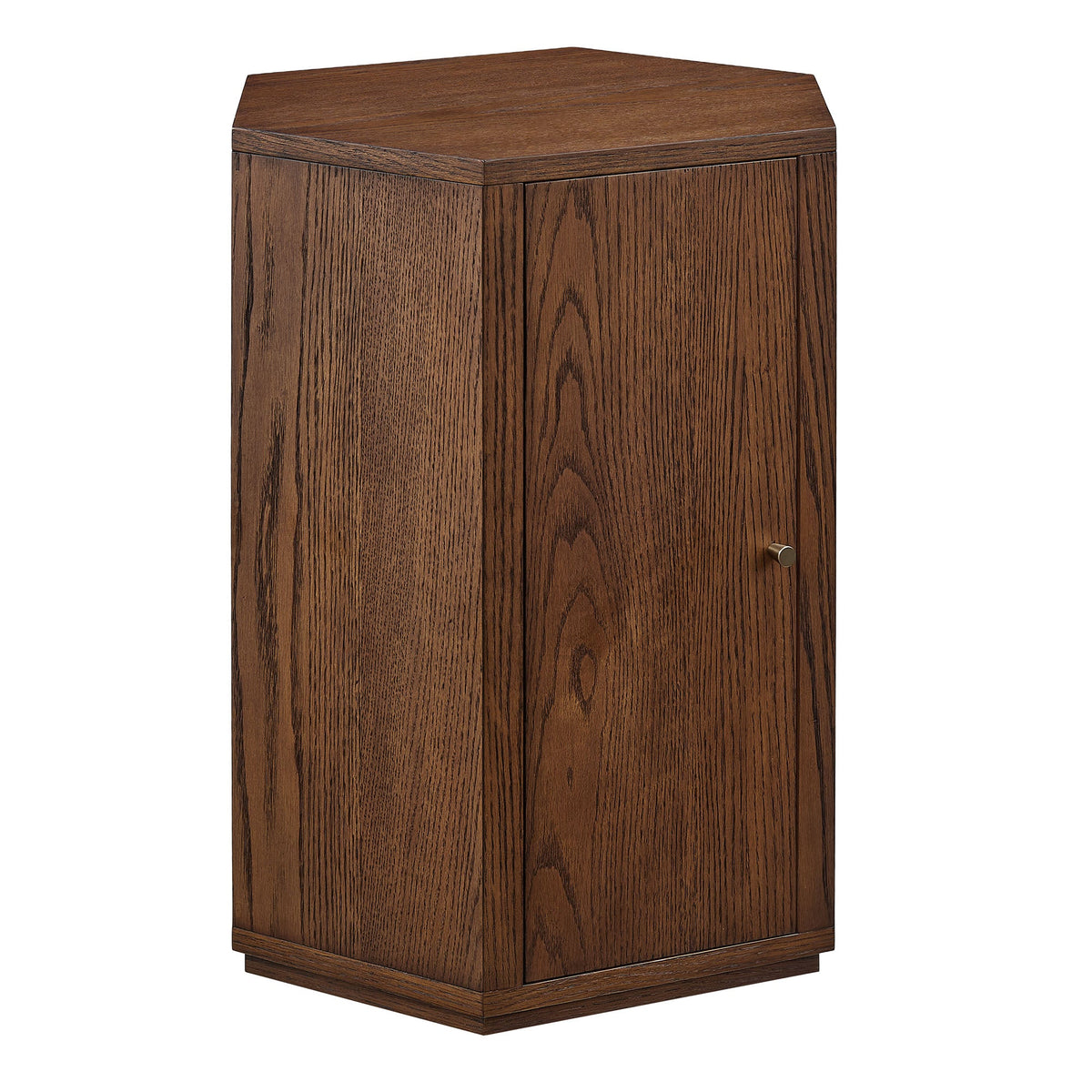 Kade Faceted Wood Side Table