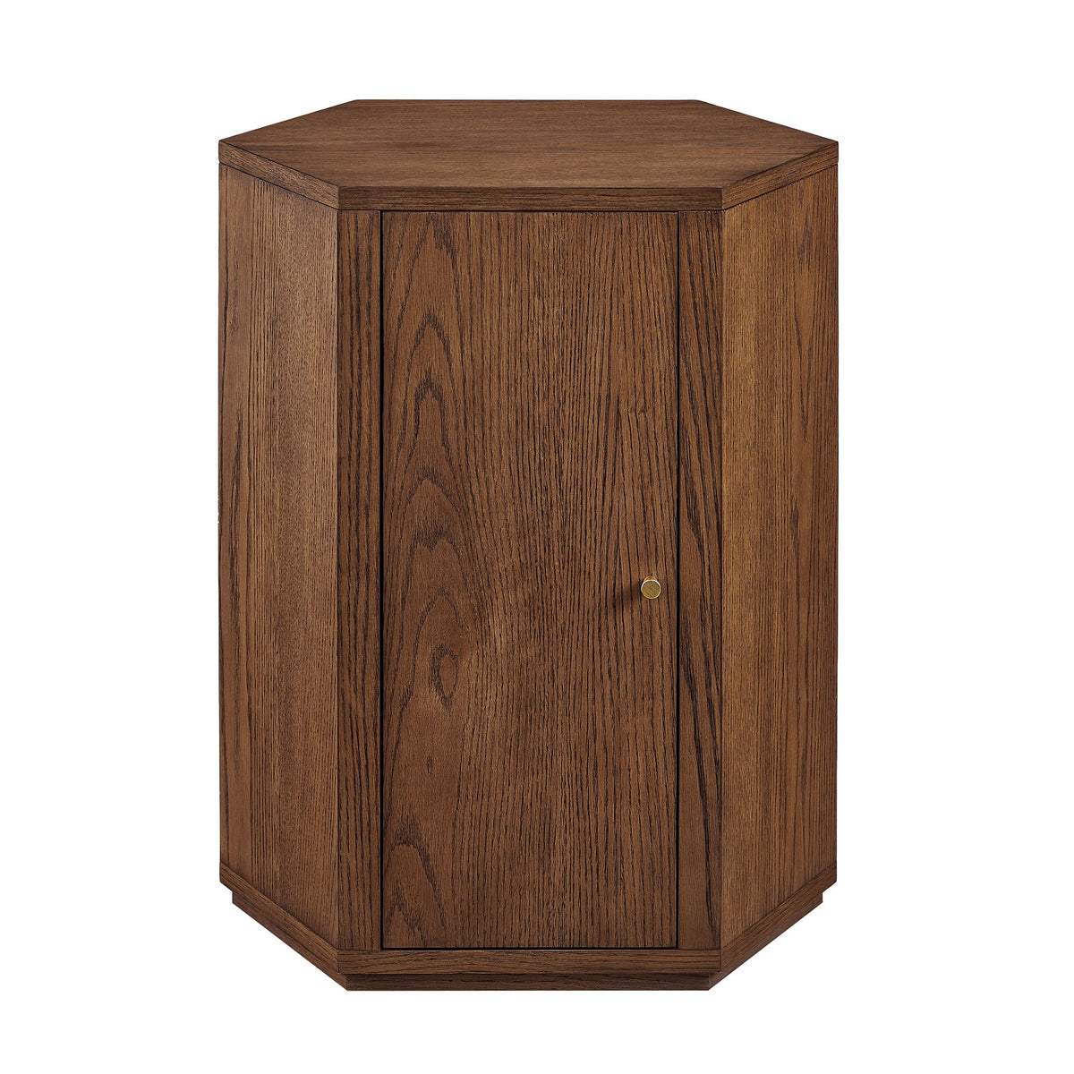 Kade Faceted Wood Side Table