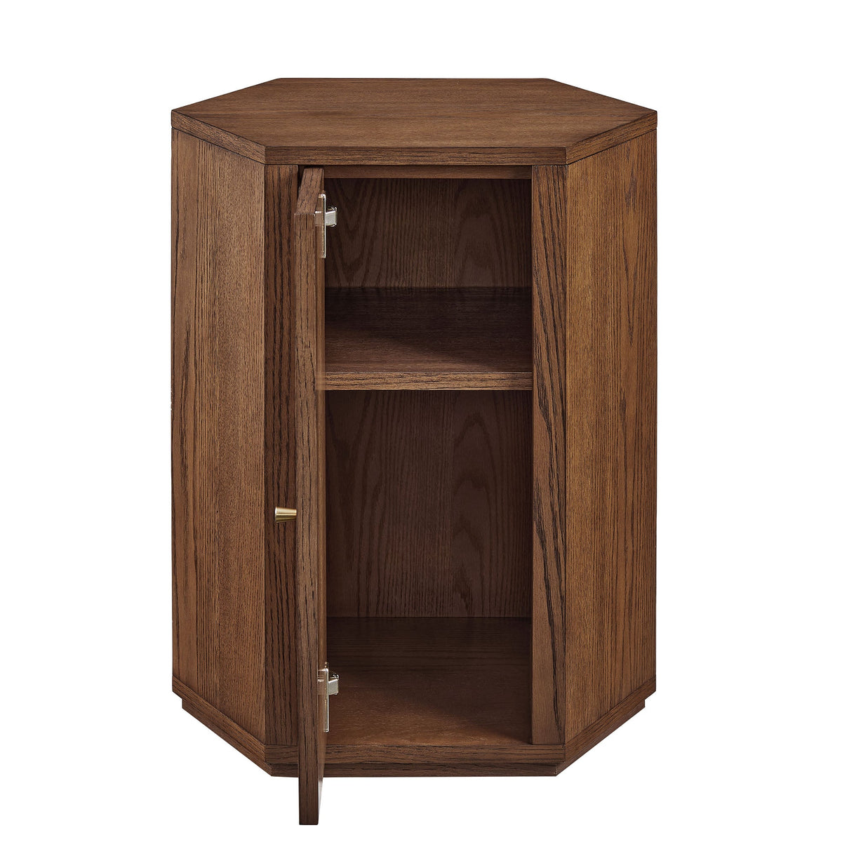 Kade Faceted Wood Side Table