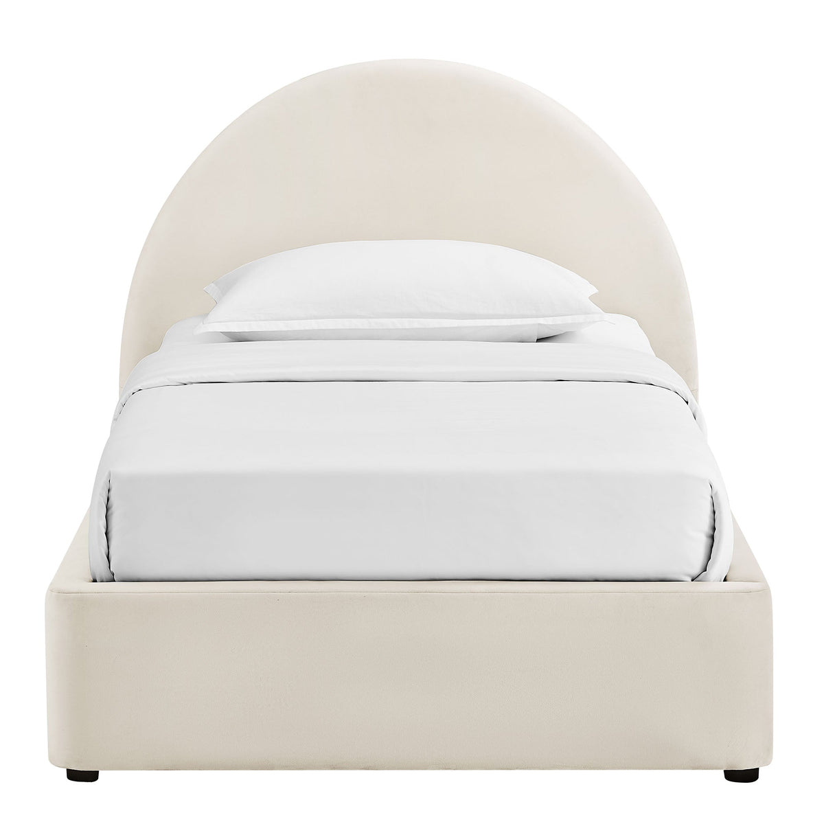 Resort Arched Performance Velvet Storage Platform Bed Frame