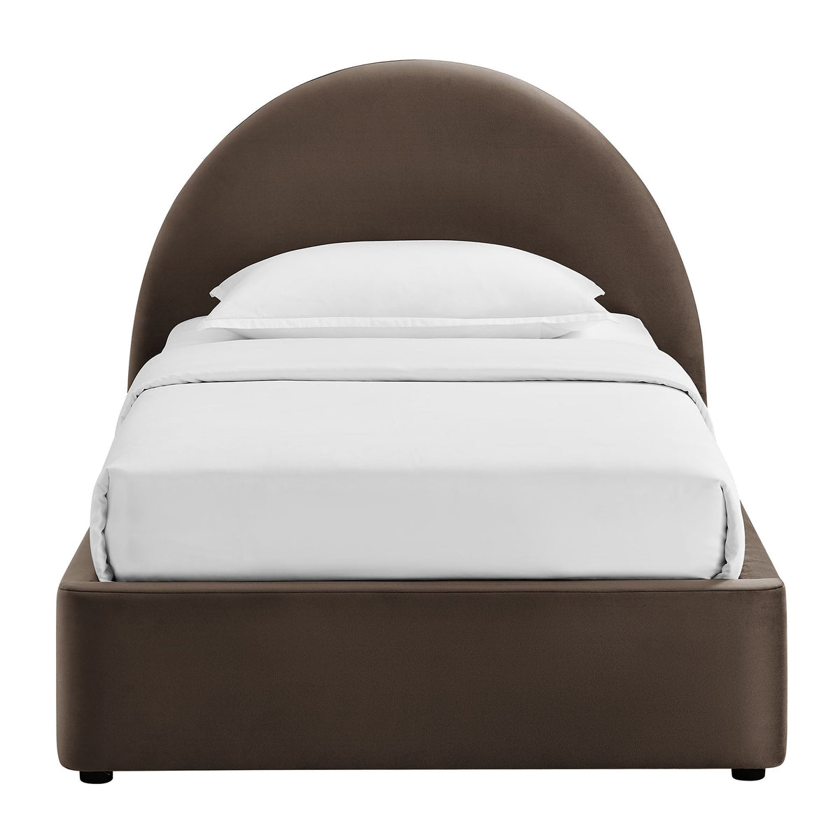 Resort Arched Performance Velvet Storage Platform Bed Frame