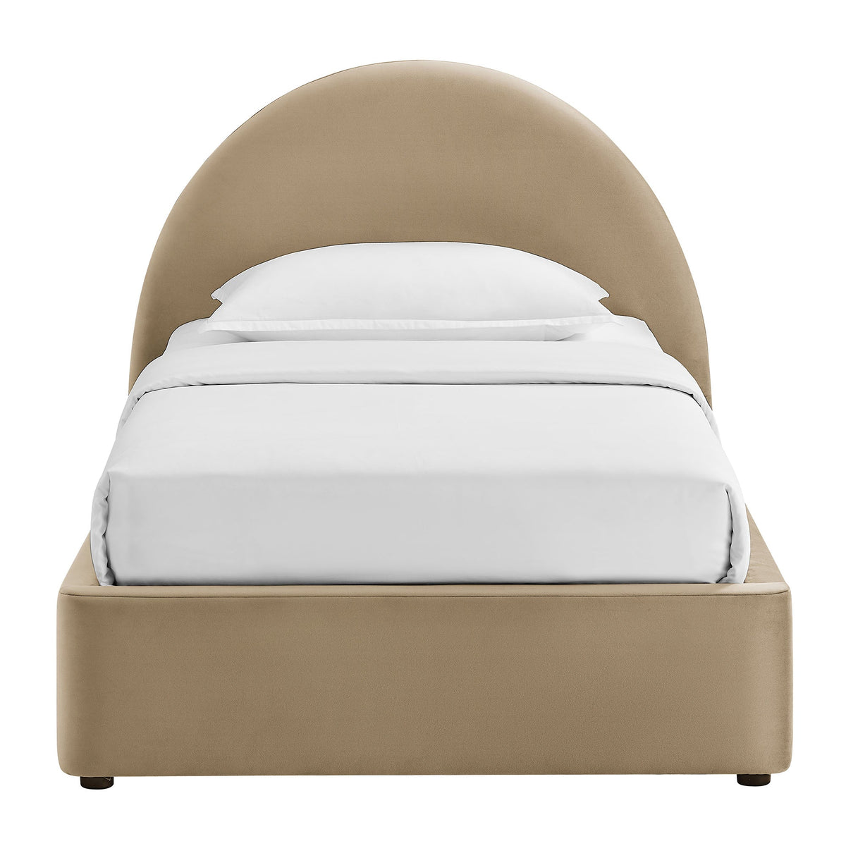 Resort Arched Performance Velvet Storage Platform Bed Frame
