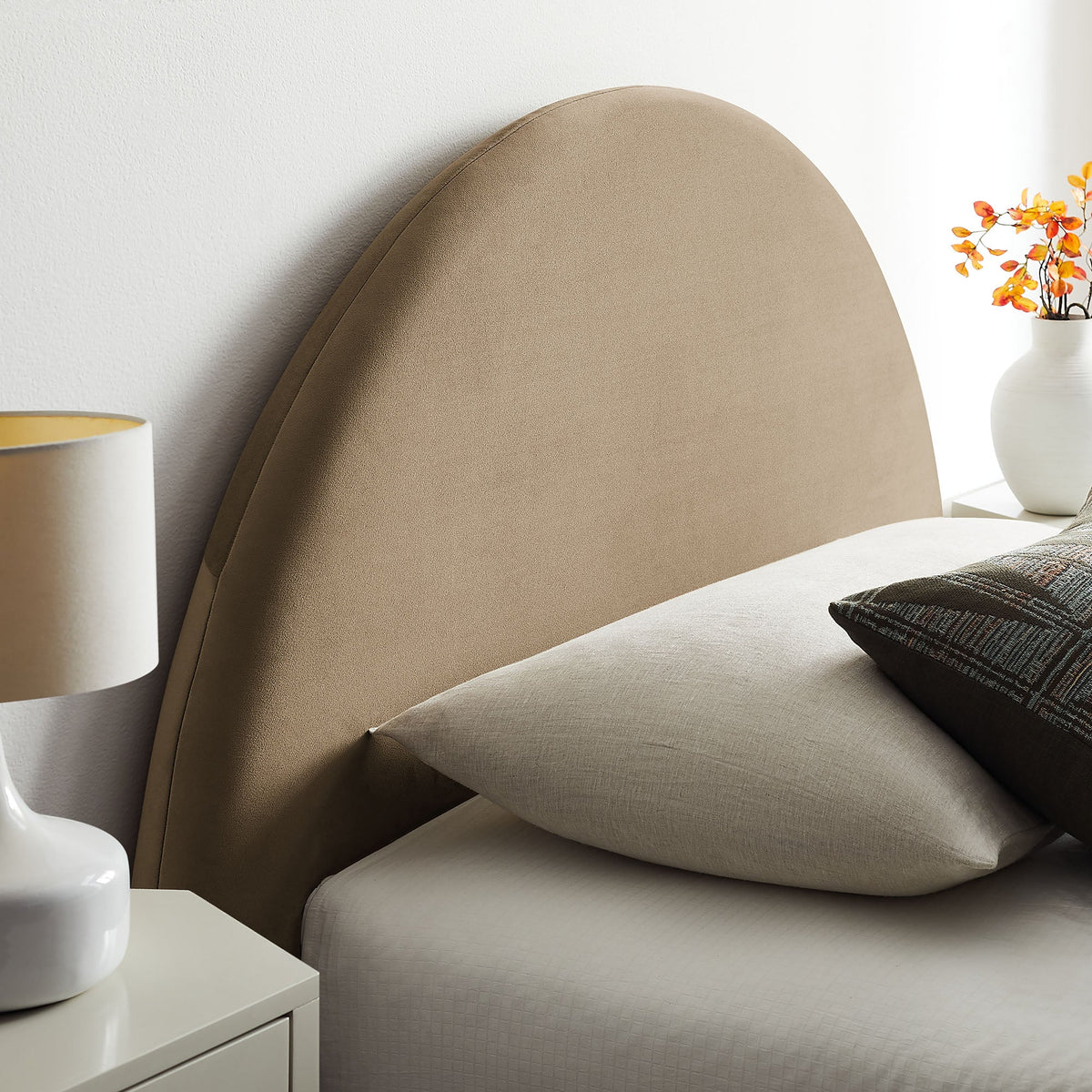 Resort Arched Performance Velvet Storage Platform Bed Frame