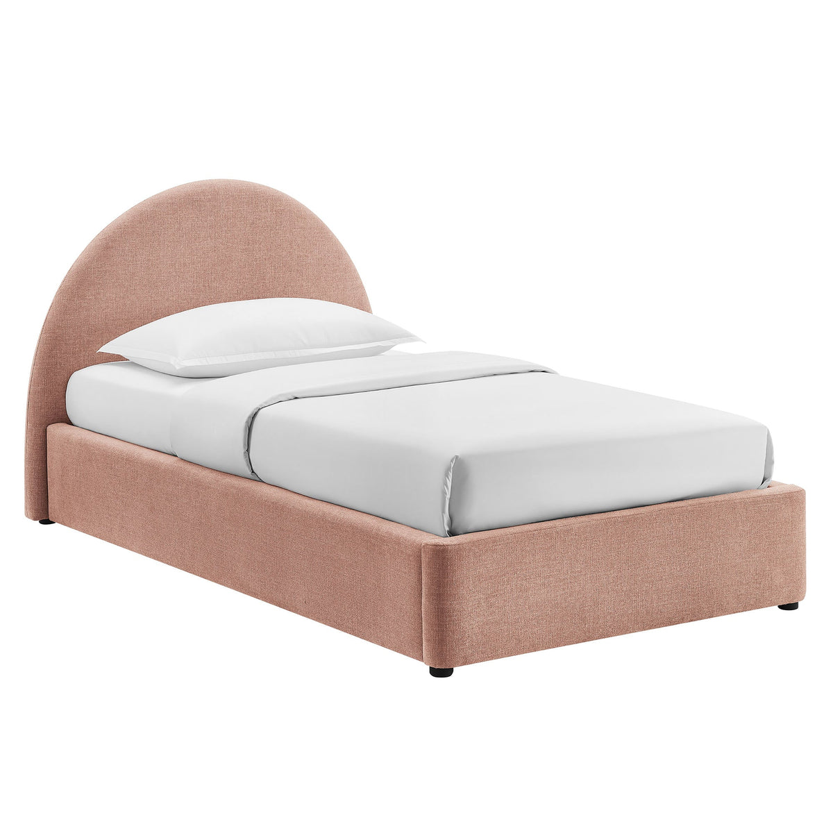 Resort Upholstered Fabric Storage Platform Bed Frame