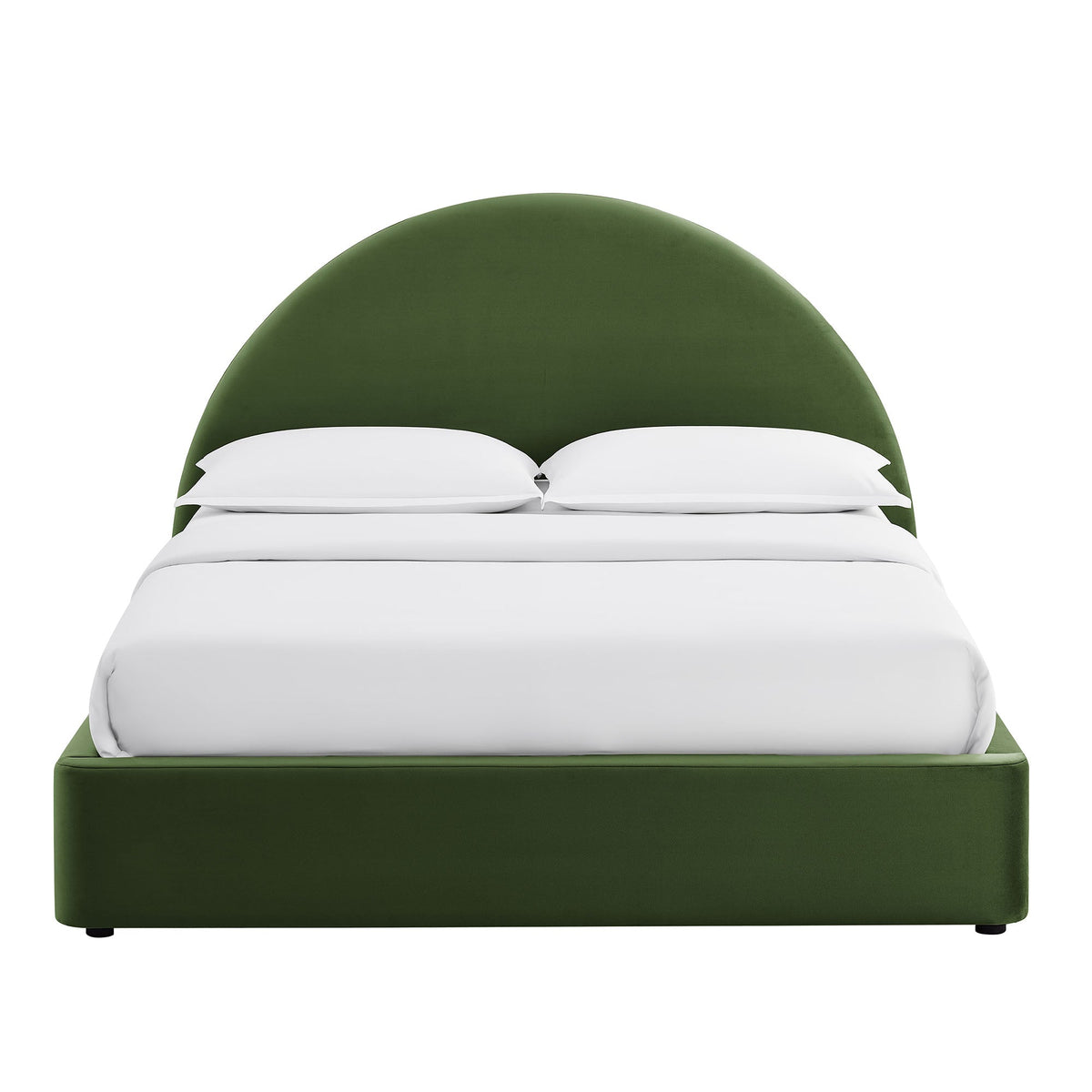 Resort Arched Performance Velvet Storage Platform Bed Frame
