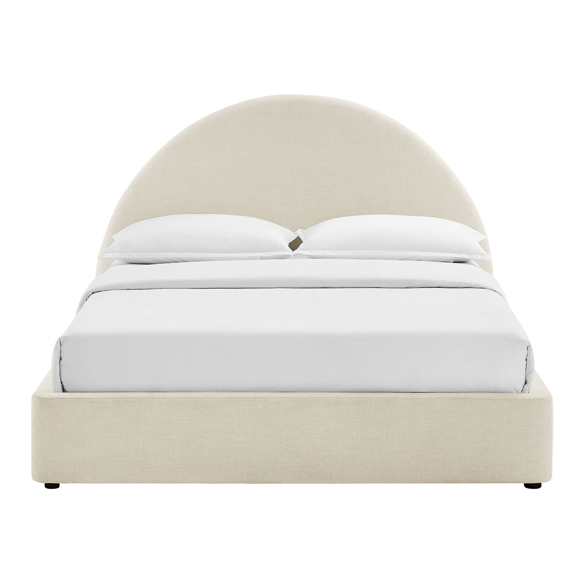 Resort Upholstered Fabric Storage Platform Bed Frame