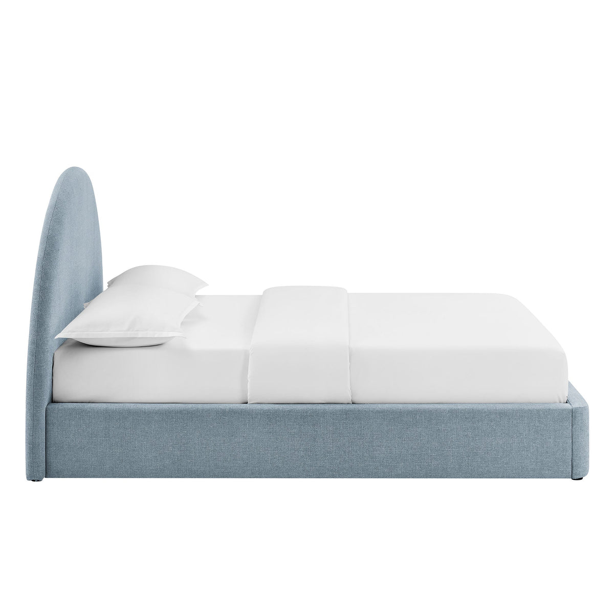 Resort Upholstered Fabric Storage Platform Bed Frame